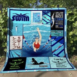 Good Things Come To Those Who Swim Quilt Blanket Vd14  Quilt